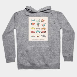 Vehicles: Water, Land & Sea Hoodie